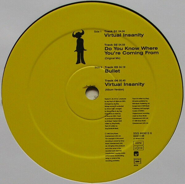 Jamiroquai ‎- Virtual Insanity Vinyl 12"