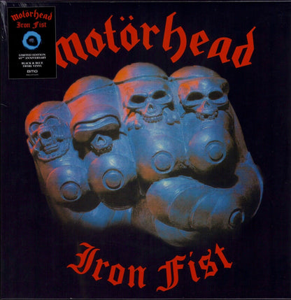 Motörhead ‎- Iron Fist Black & Blue Swirl Vinyl LP Limited & Anniversary Edition