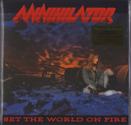 Annihilator - Set The World On Fire Blue Translucent Vinyl LP