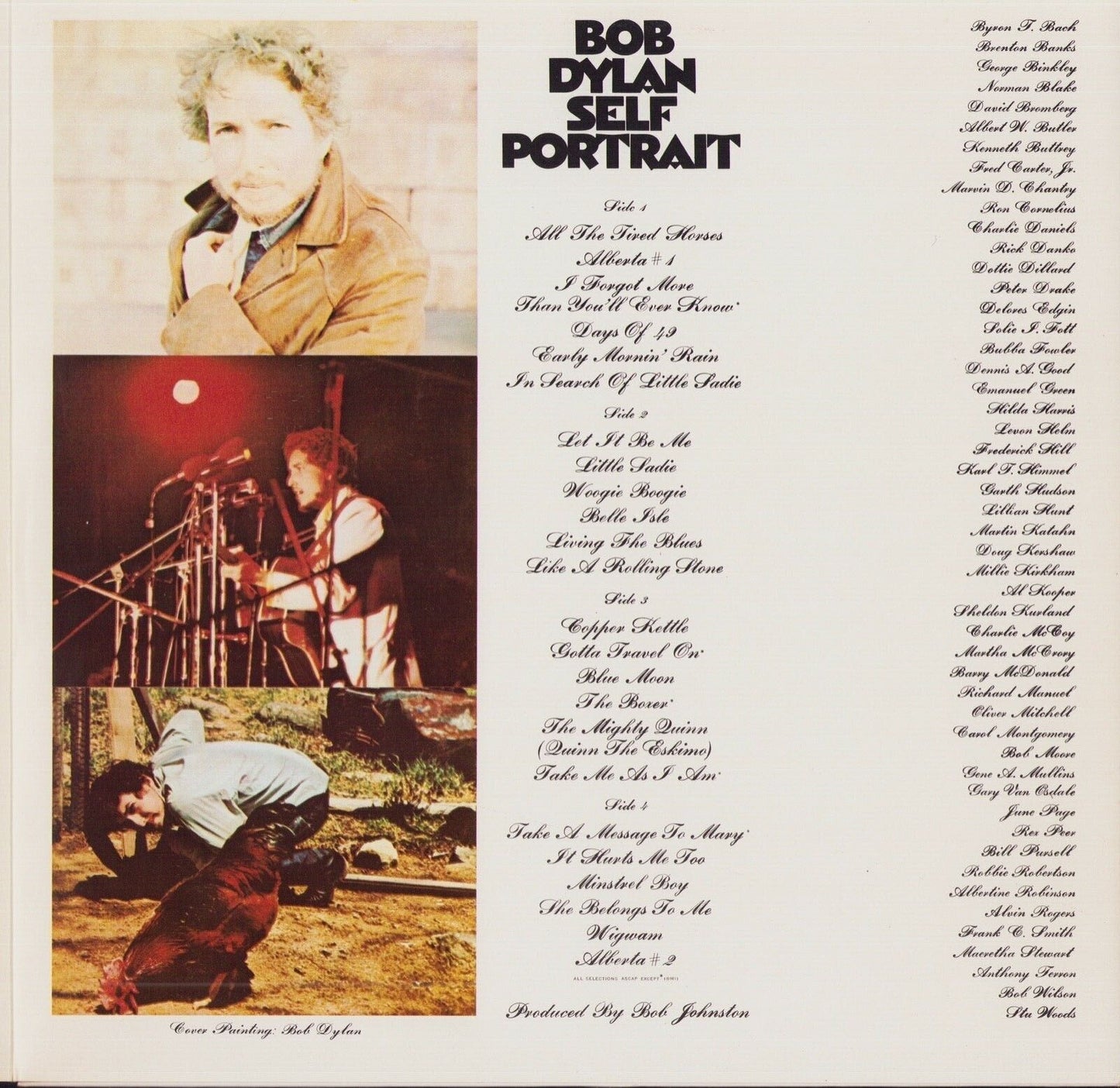 Bob Dylan ‎- Self Portrait Vinyl 2LP