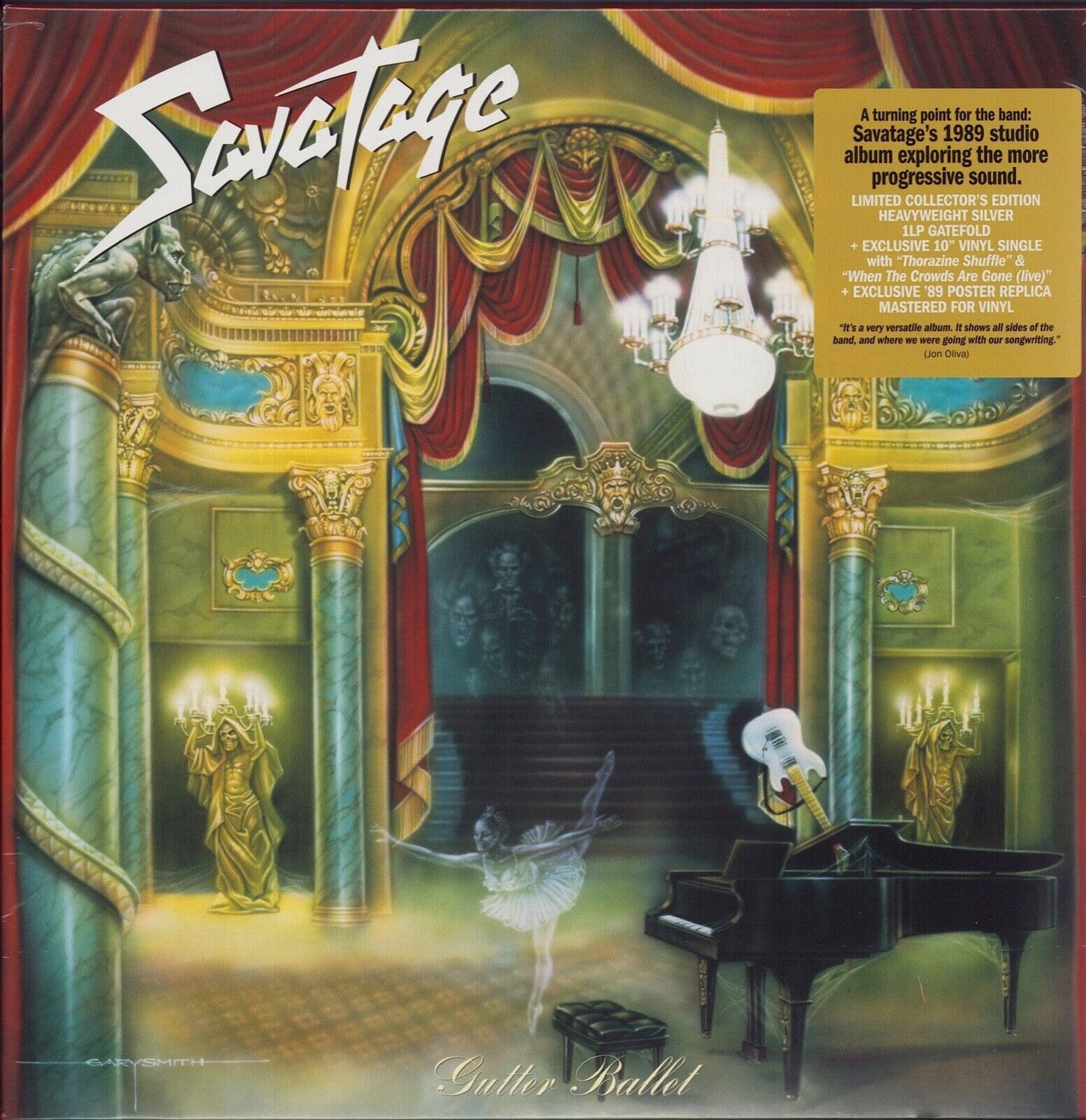 Savatage - Gutter Ballet Silver Vinyl LP + 10"