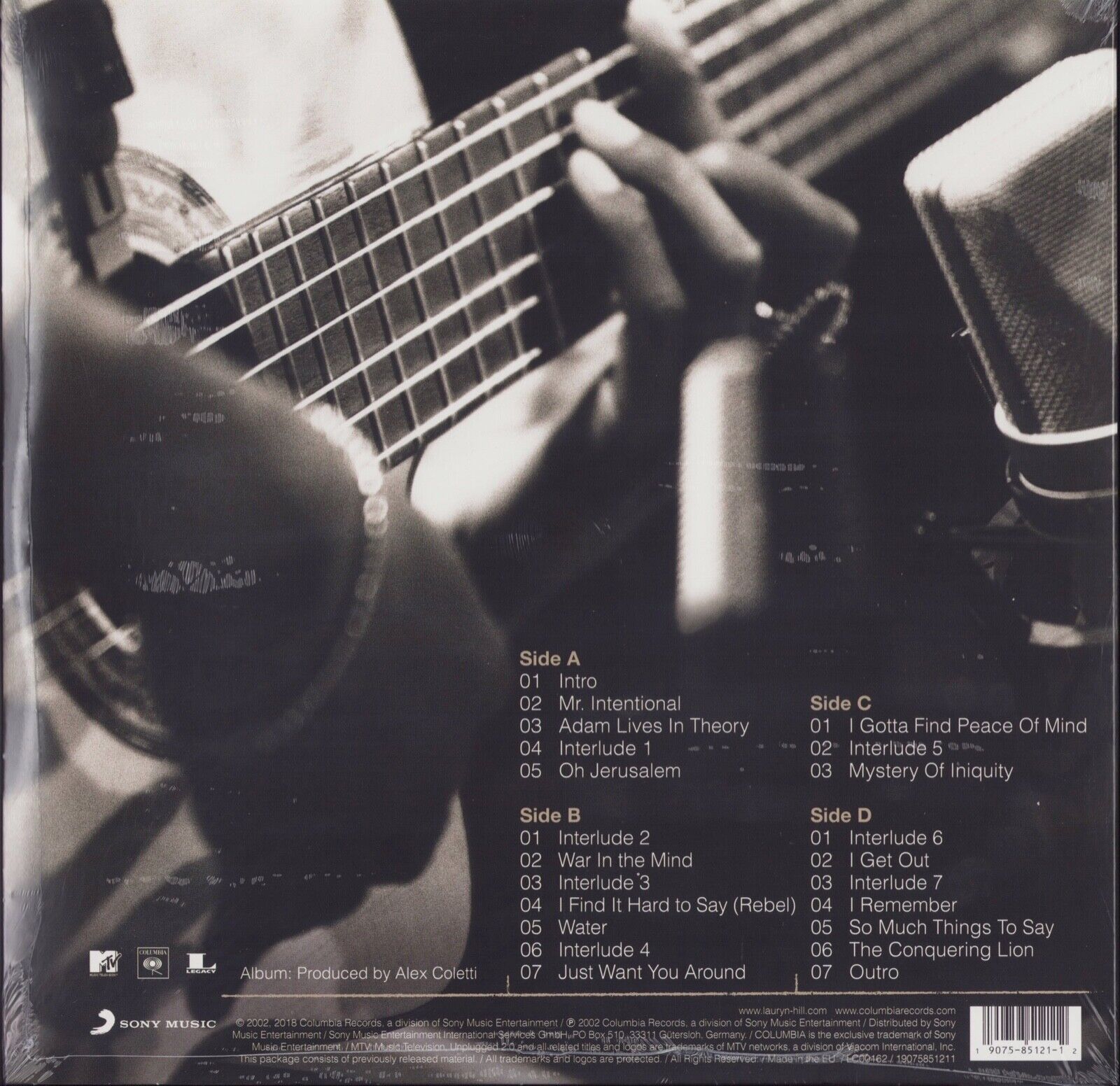 Lauryn Hill ‎- MTV Unplugged No. 2.0 Vinyl 2LP
