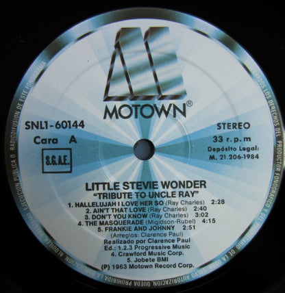 Little Stevie Wonder - Tribute To Uncle Ray Vinyl LP