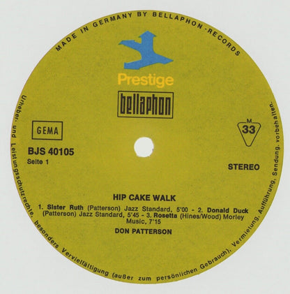 Don Patterson With Booker Ervin ‎- Hip Cake Walk Vinyl LP