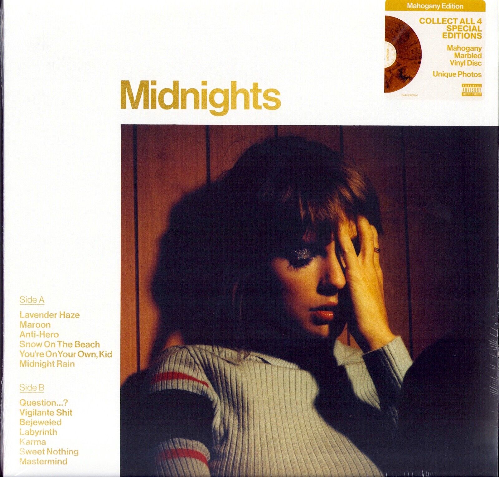 Taylor Swift ‎- Midnights Mahogany Vinyl LP Special Edition
