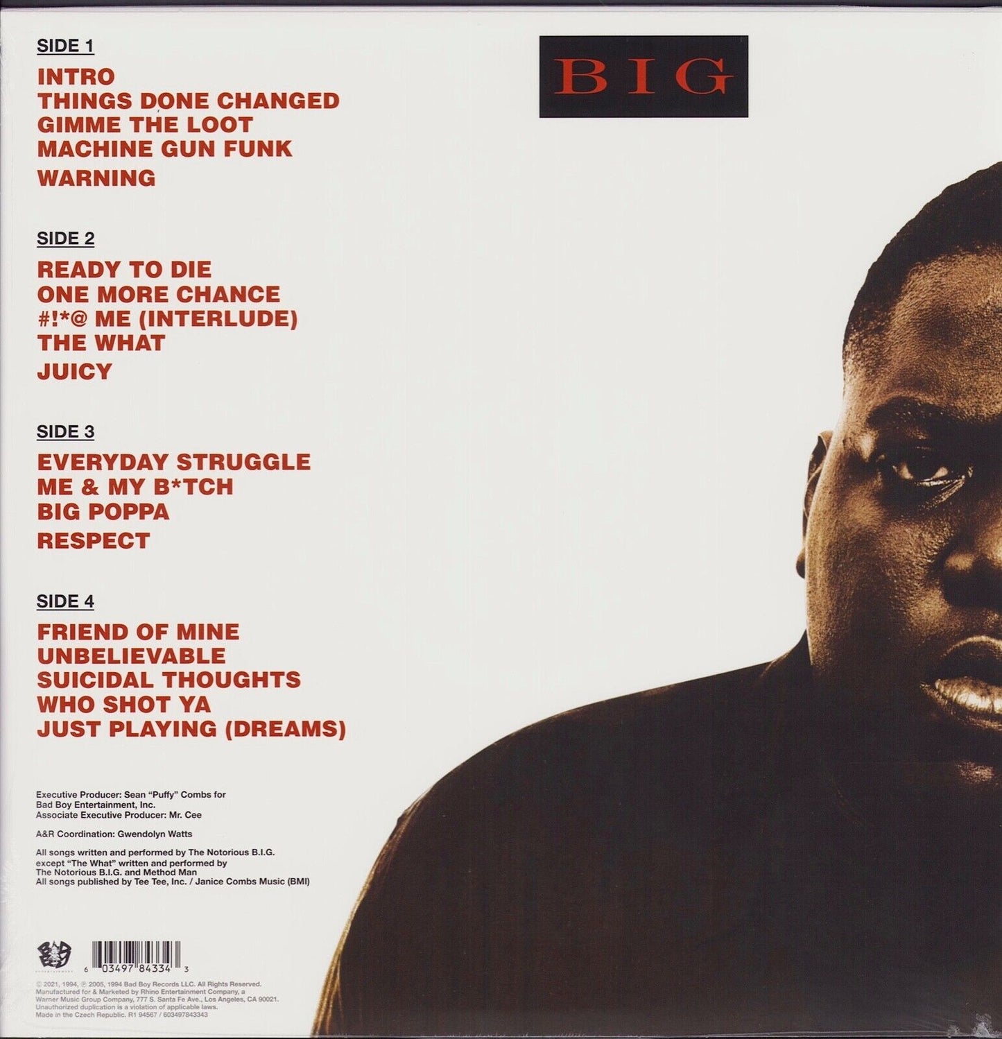 The Notorious BIG - Ready To Die Vinyl 2LP