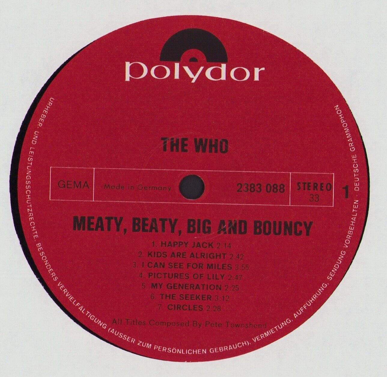 The Who ‎- Meaty, Beaty, Big & Bouncy Vinyl LP