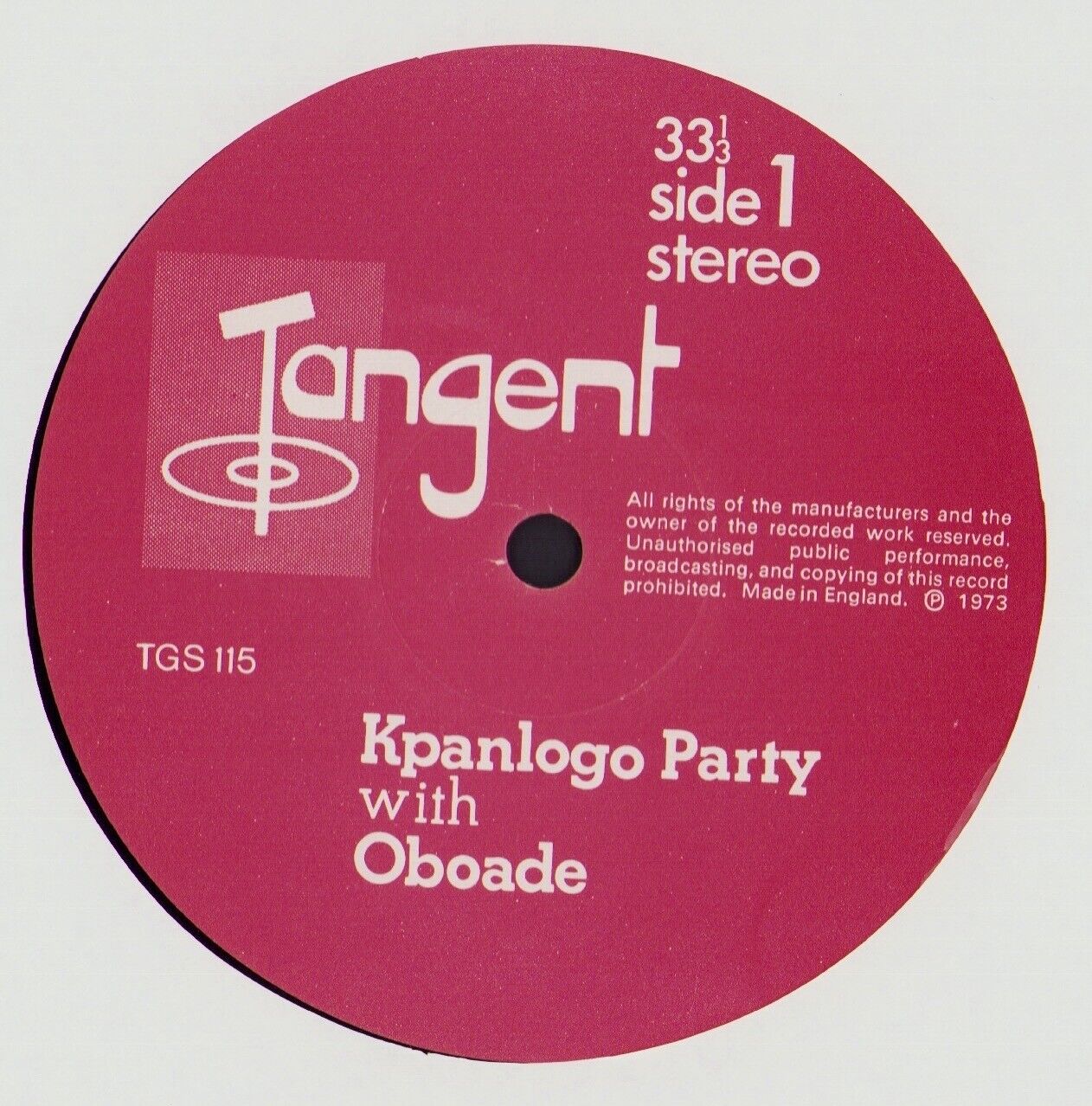 Oboade ‎- Kpanlogo Party With Oboade Vinyl LP