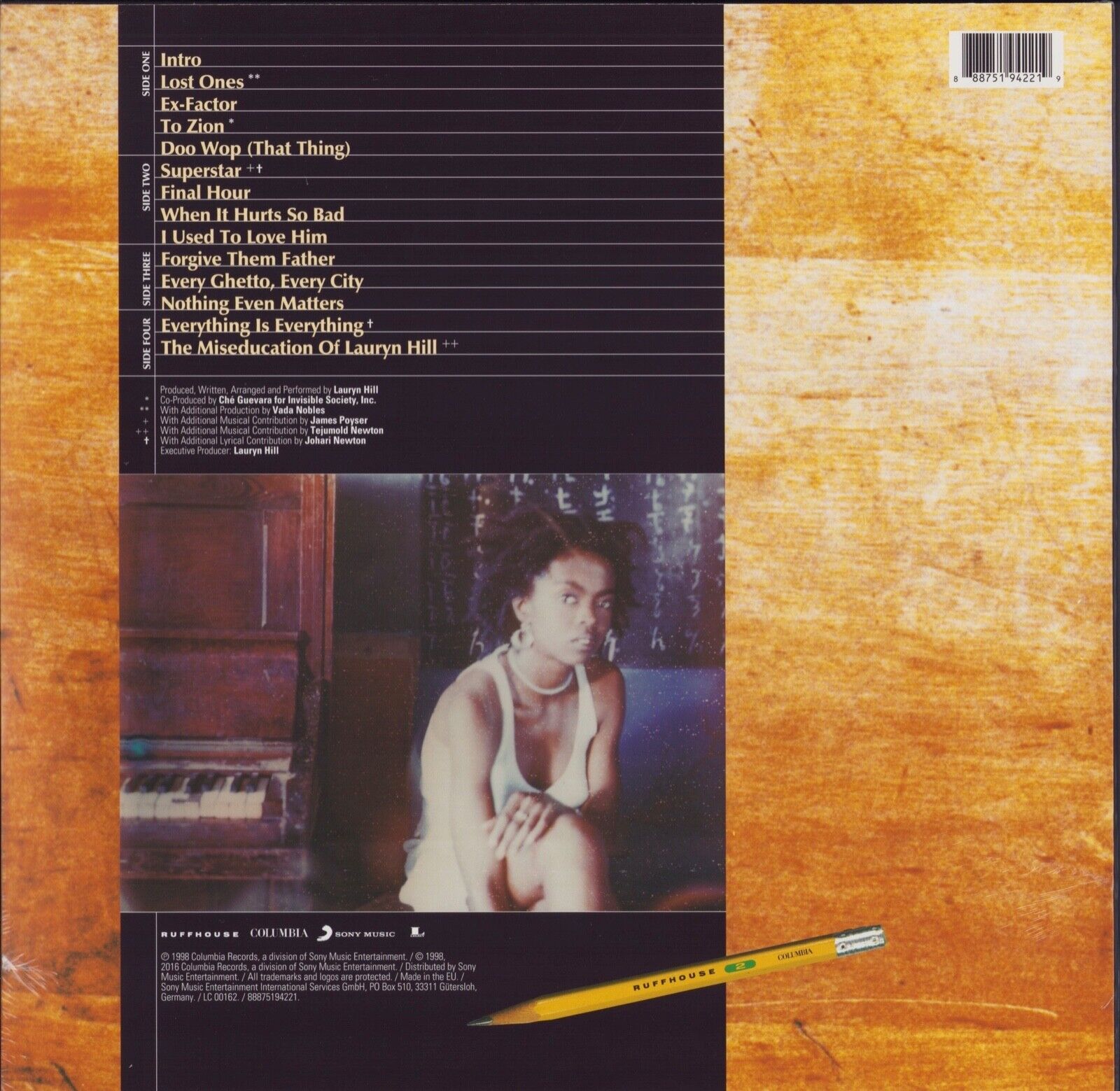 Lauryn Hill ‎- The Miseducation Of Lauryn Hill Vinyl 2LP