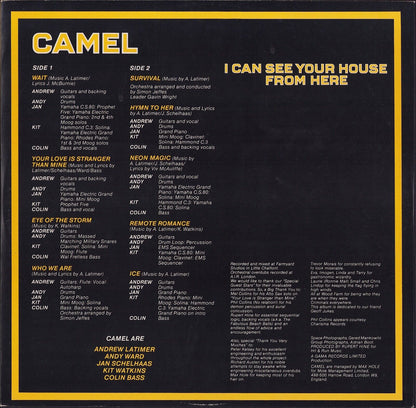 Camel ‎- I Can See Your House From Here Vinyl LP UK