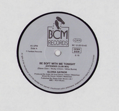 Gloria Gaynor ‎- Be Soft With Me Tonight Vinyl 12"