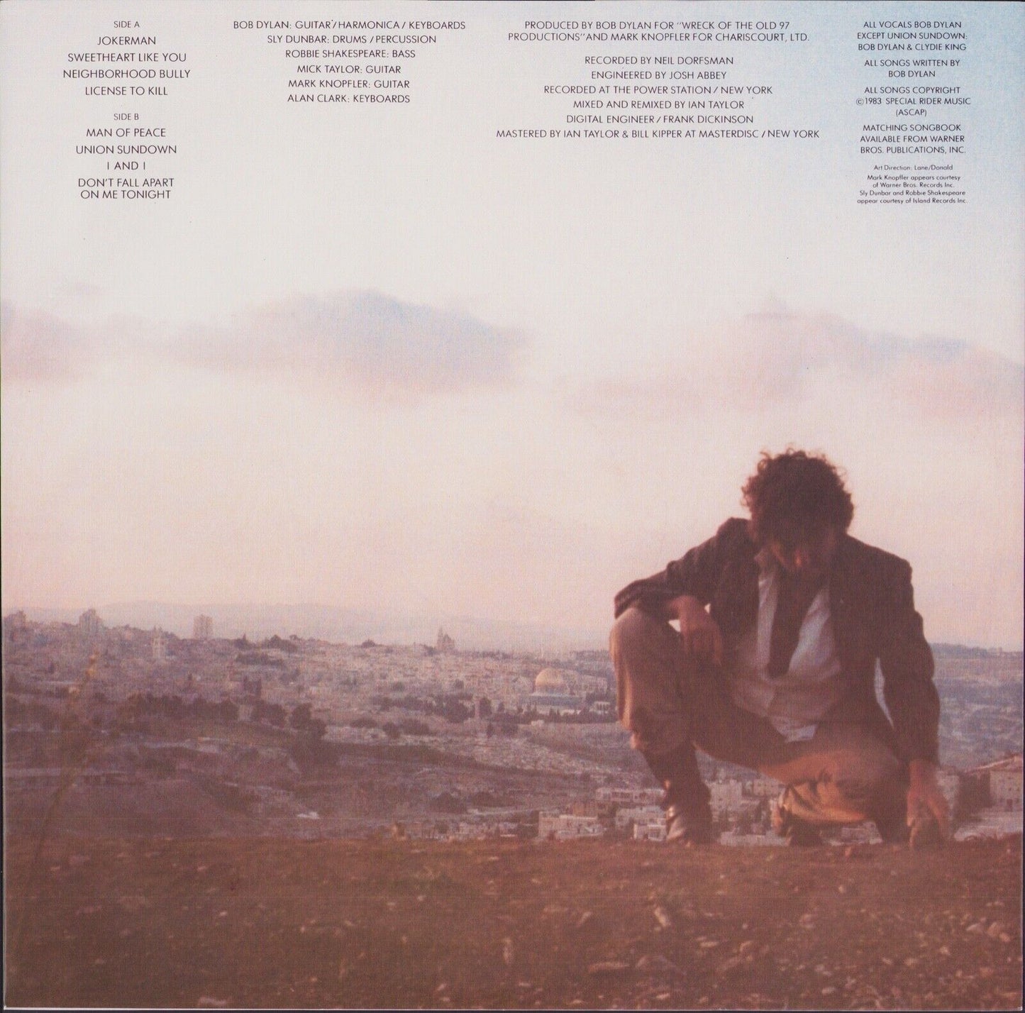 Bob Dylan ‎- Infidels Vinyl LP