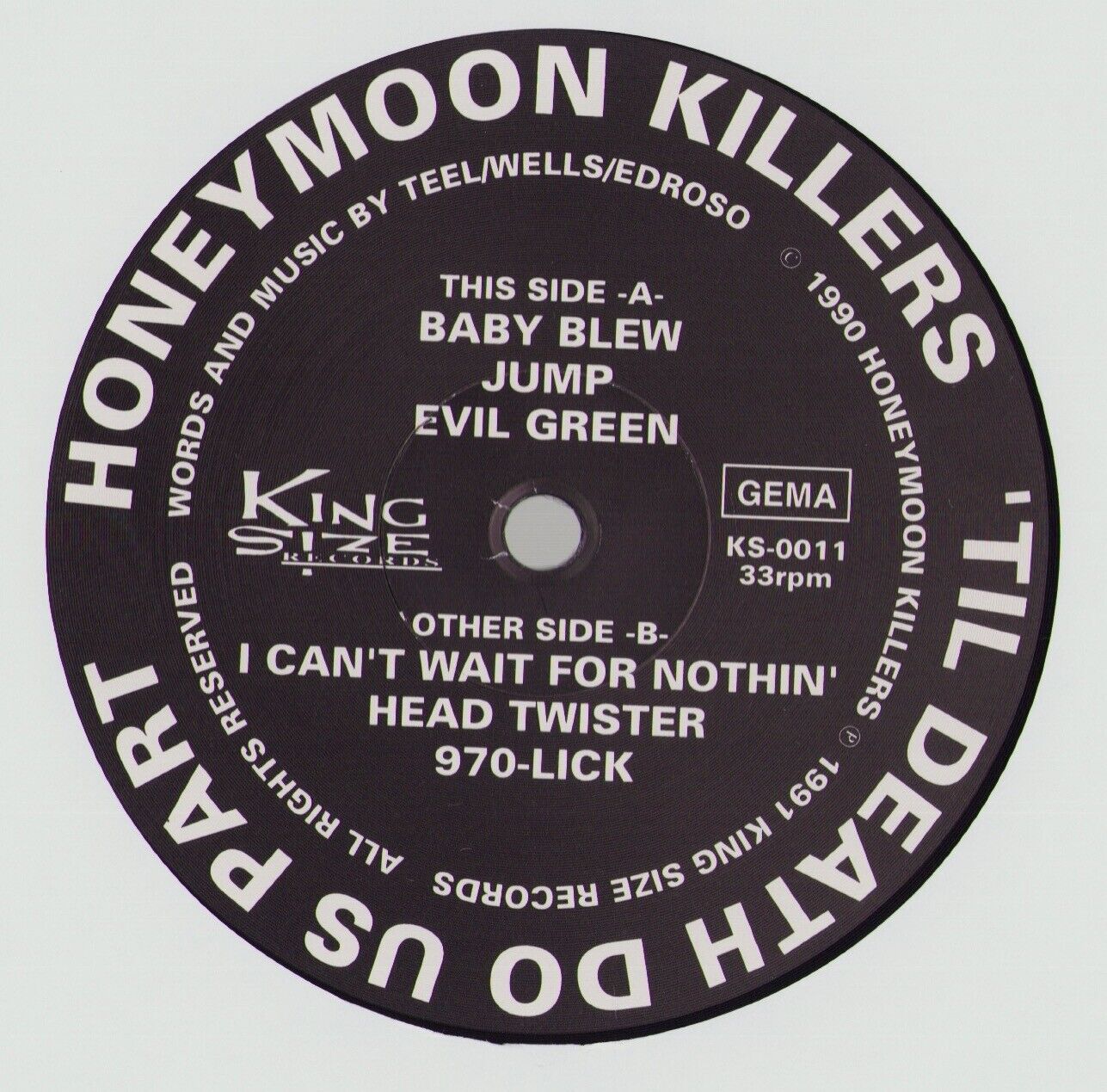 The Honeymoon Killers - 'Til Death Do Us Part Vinyl LP