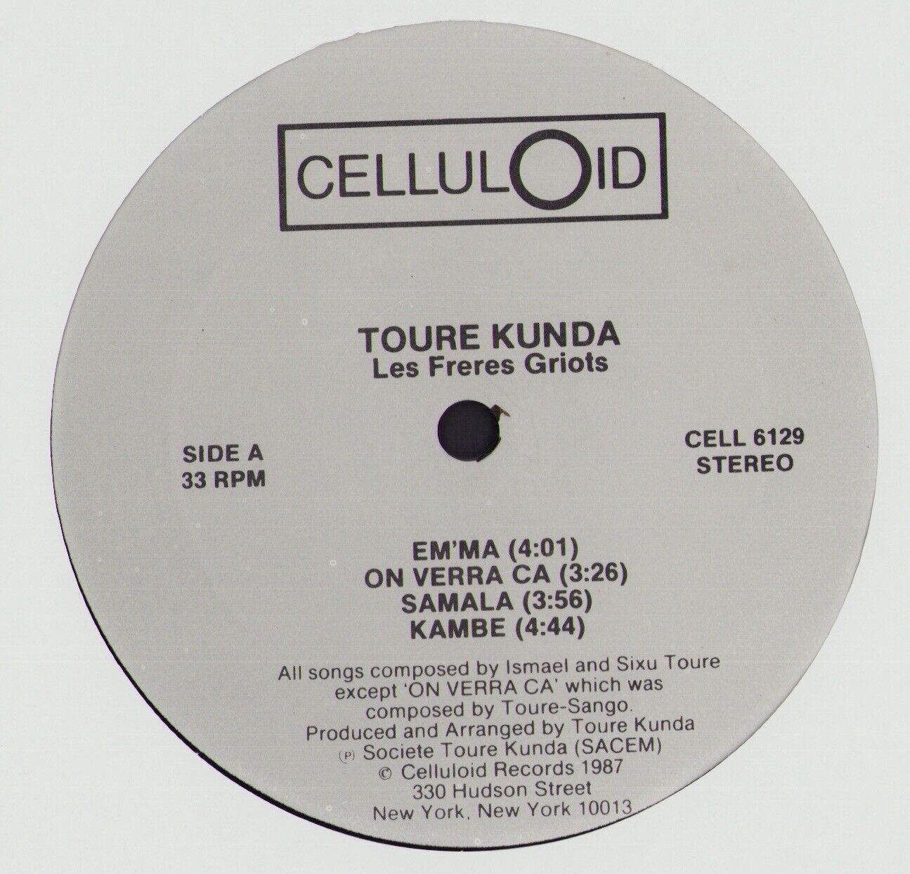 Touré Kunda ‎- Les Frères Griots - E'mma Africa Vinyl LP