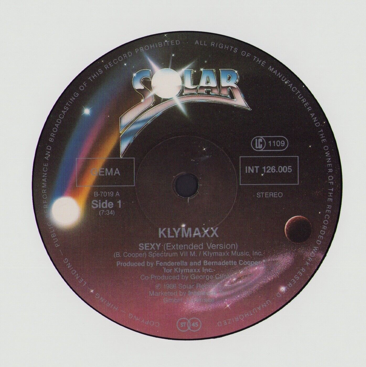 Klymaxx - Sexy Extended Version Vinyl 12"
