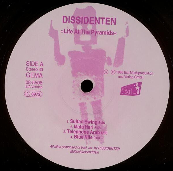 Dissidenten ‎- Life At The Pyramids Vinyl LP