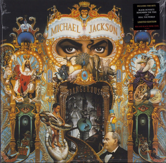 Michael Jackson - Dangerous Red & Black Swirl Vinyl 2LP Limited Edition