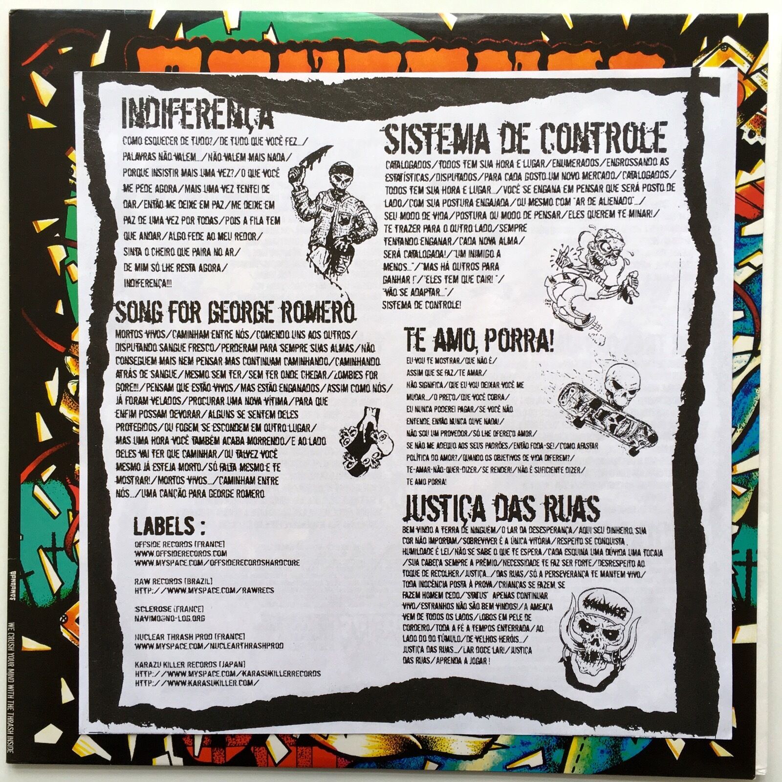 Bandanos - We Crush Your Mind With The Thrash Inside Orange Vinyl LP