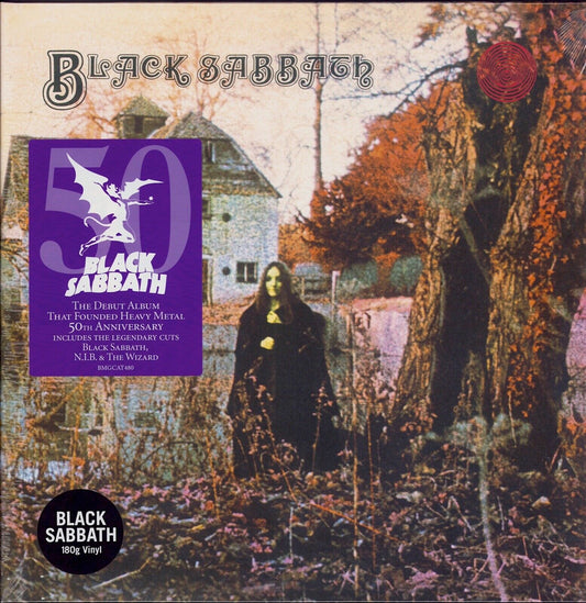 Black Sabbath - Black Sabbath Black Vinyl LP 50th Anniversary Edition