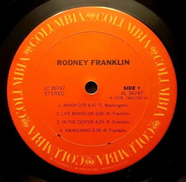 Rodney Franklin ‎- Rodney Franklin Vinyl LP US