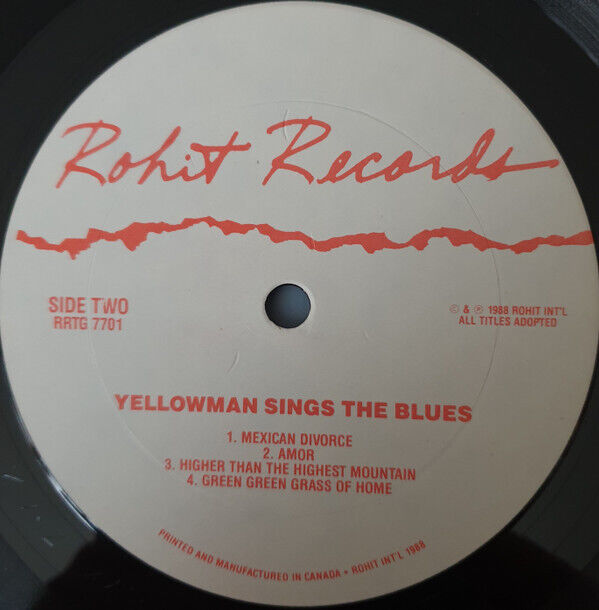 Yellowman ‎- Sings The Blues Vinyl LP