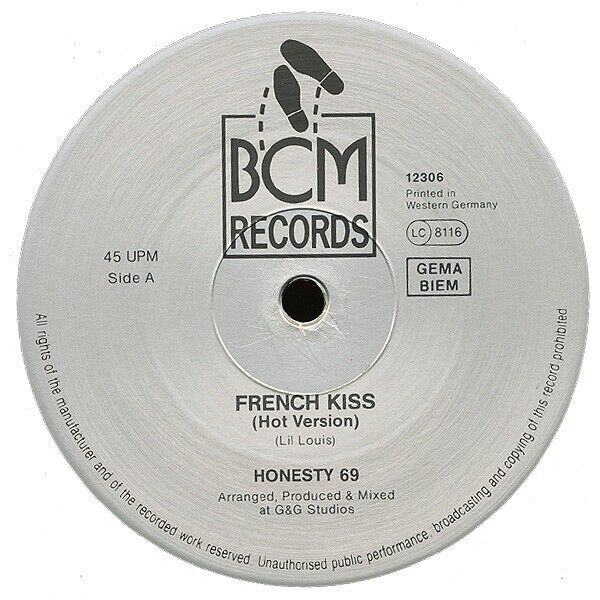 Honesty 69 ‎- French Kiss Vinyl 12"