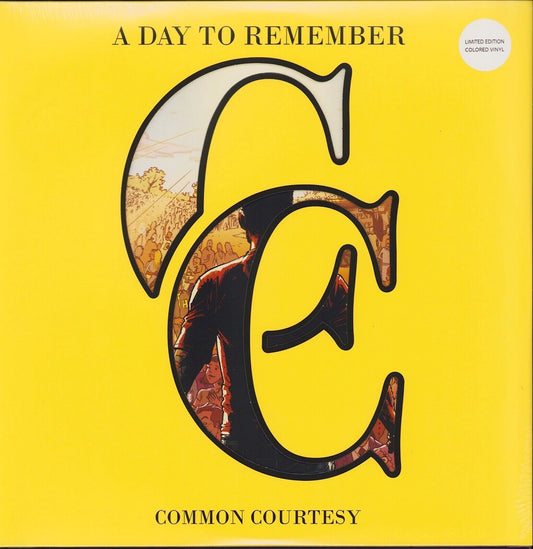 A Day To Remember ‎- Common Courtesy Yellow Inside Milky Clear Vinyl 2LP Limited Edition