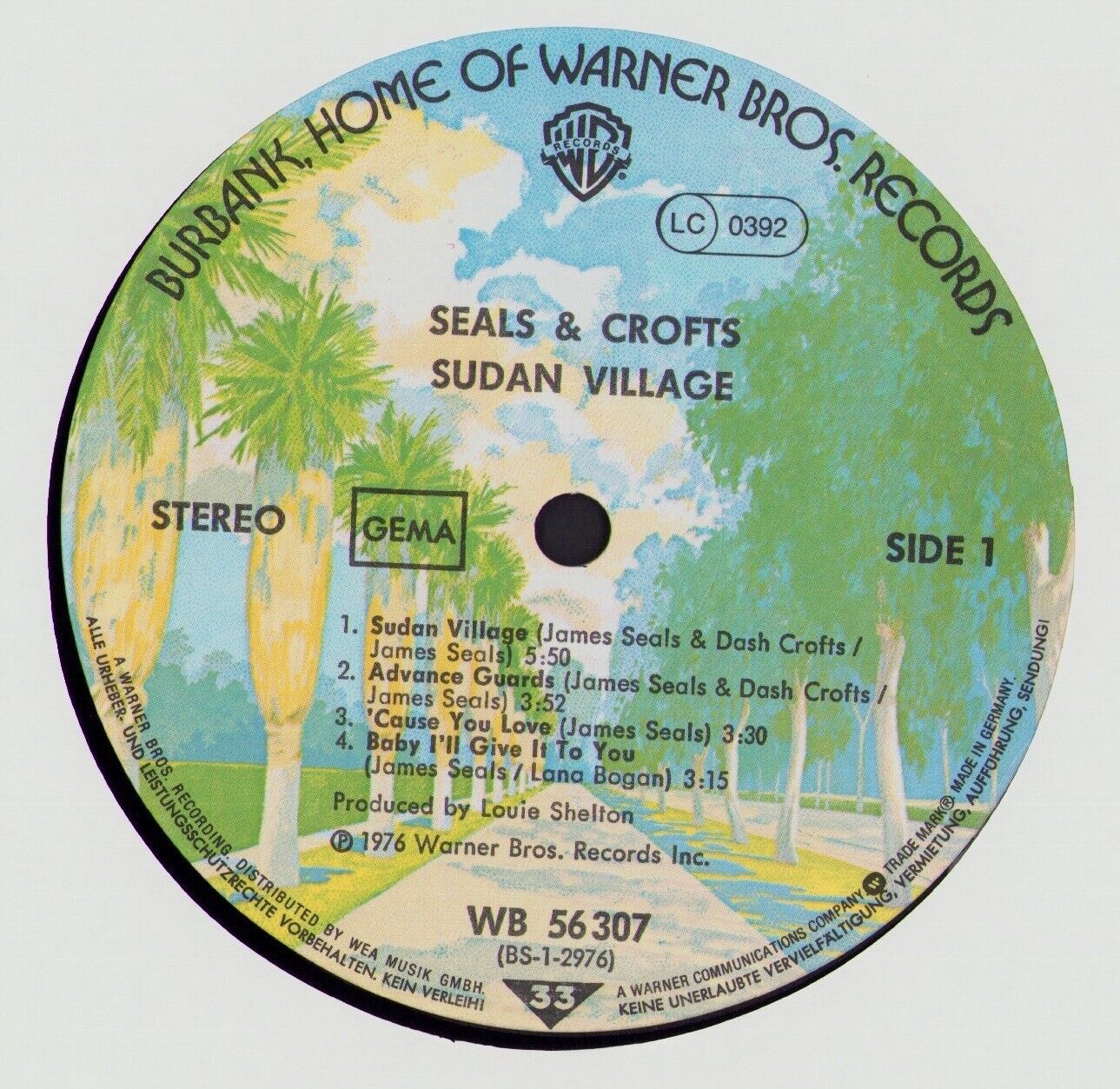 Seals & Crofts ‎- Sudan Village Vinyl LP