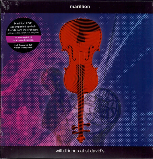 Marillion ‎- With Friends At St David's Violet Transparent Vinyl 3LP Limited Edition