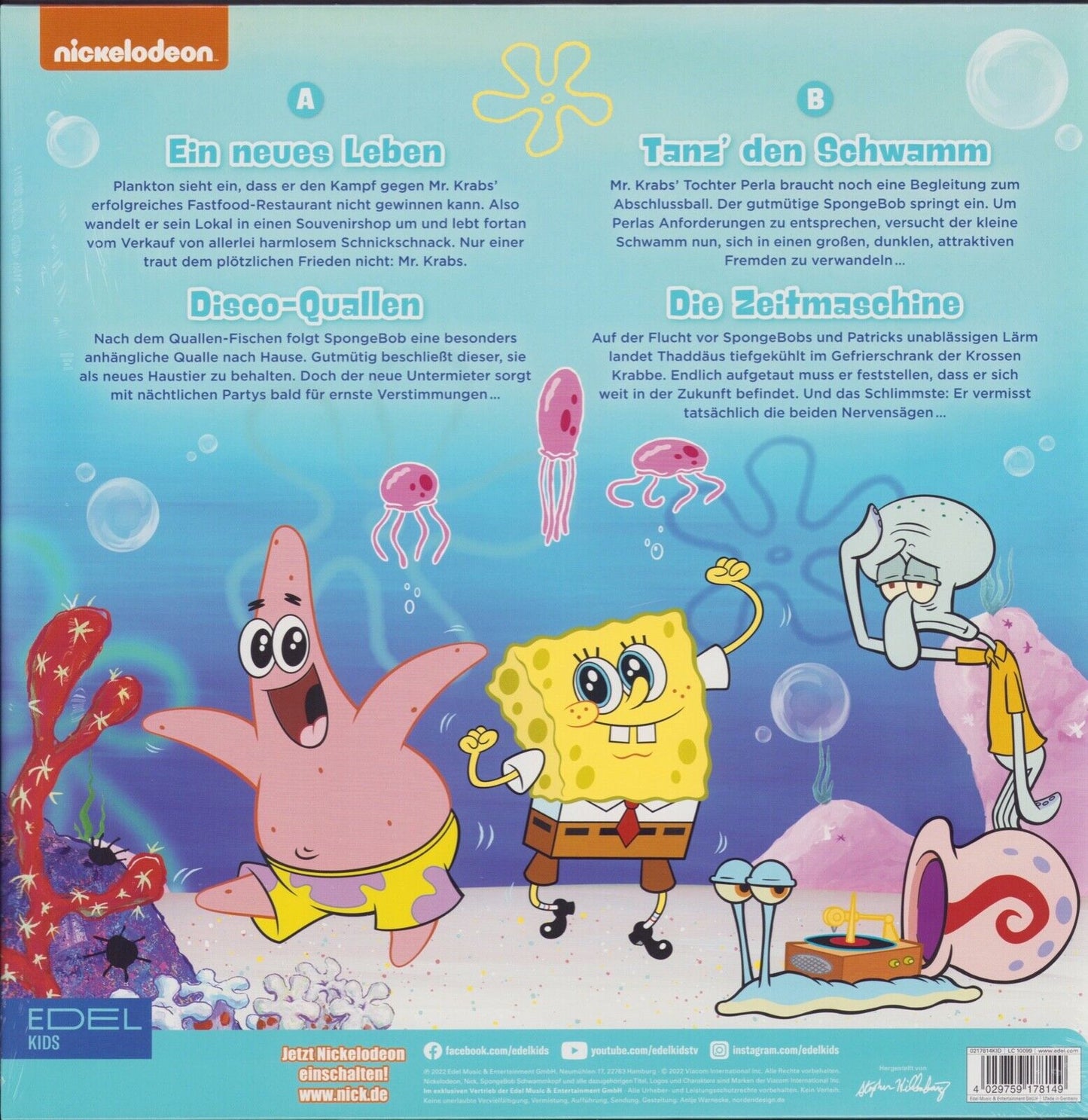 SpongeBob Schwammkopf - Retro Edition Yellow Vinyl LP Limited Edition