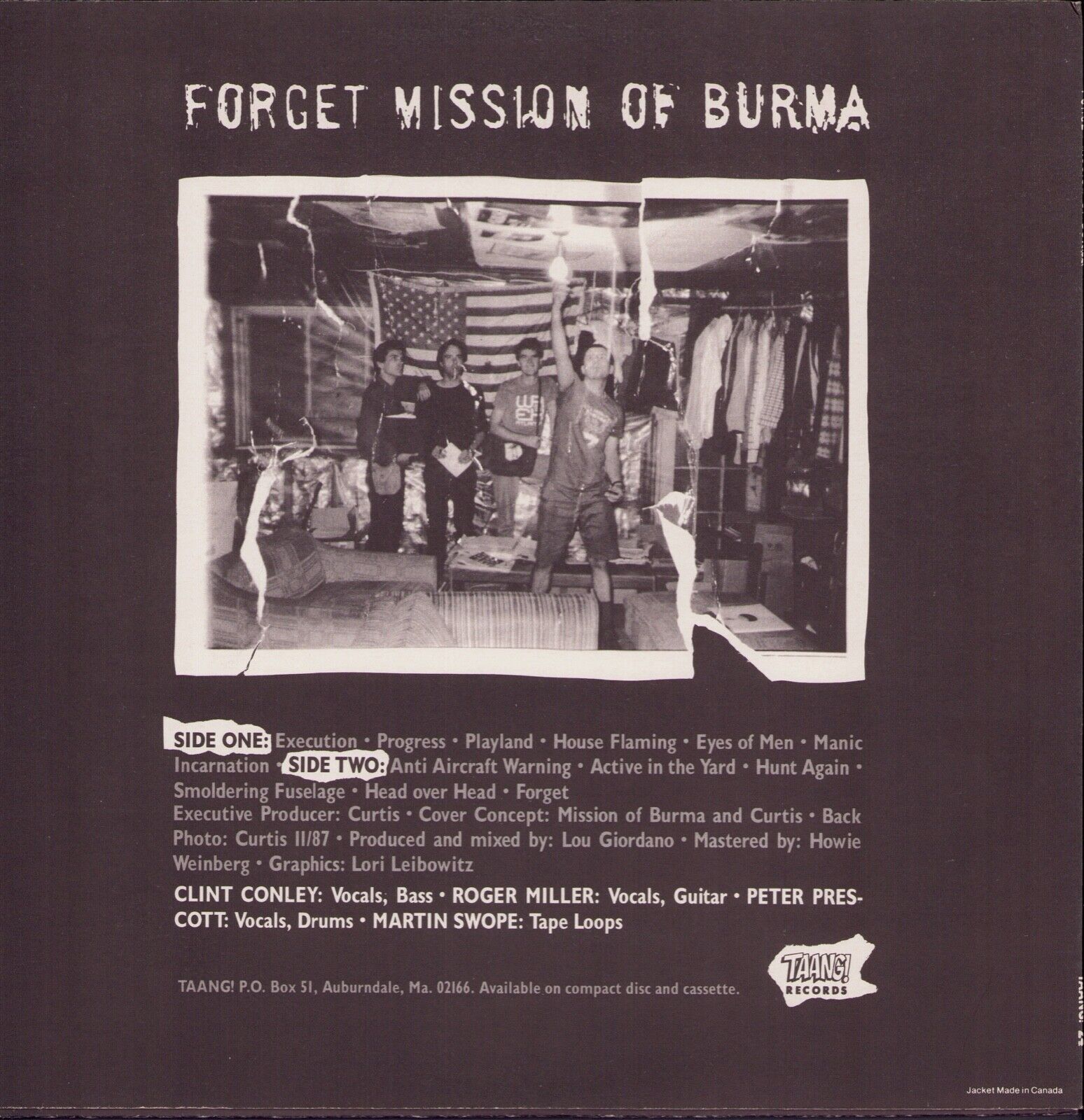 Mission Of Burma - Forget Green Vinyl LP Limited Edition