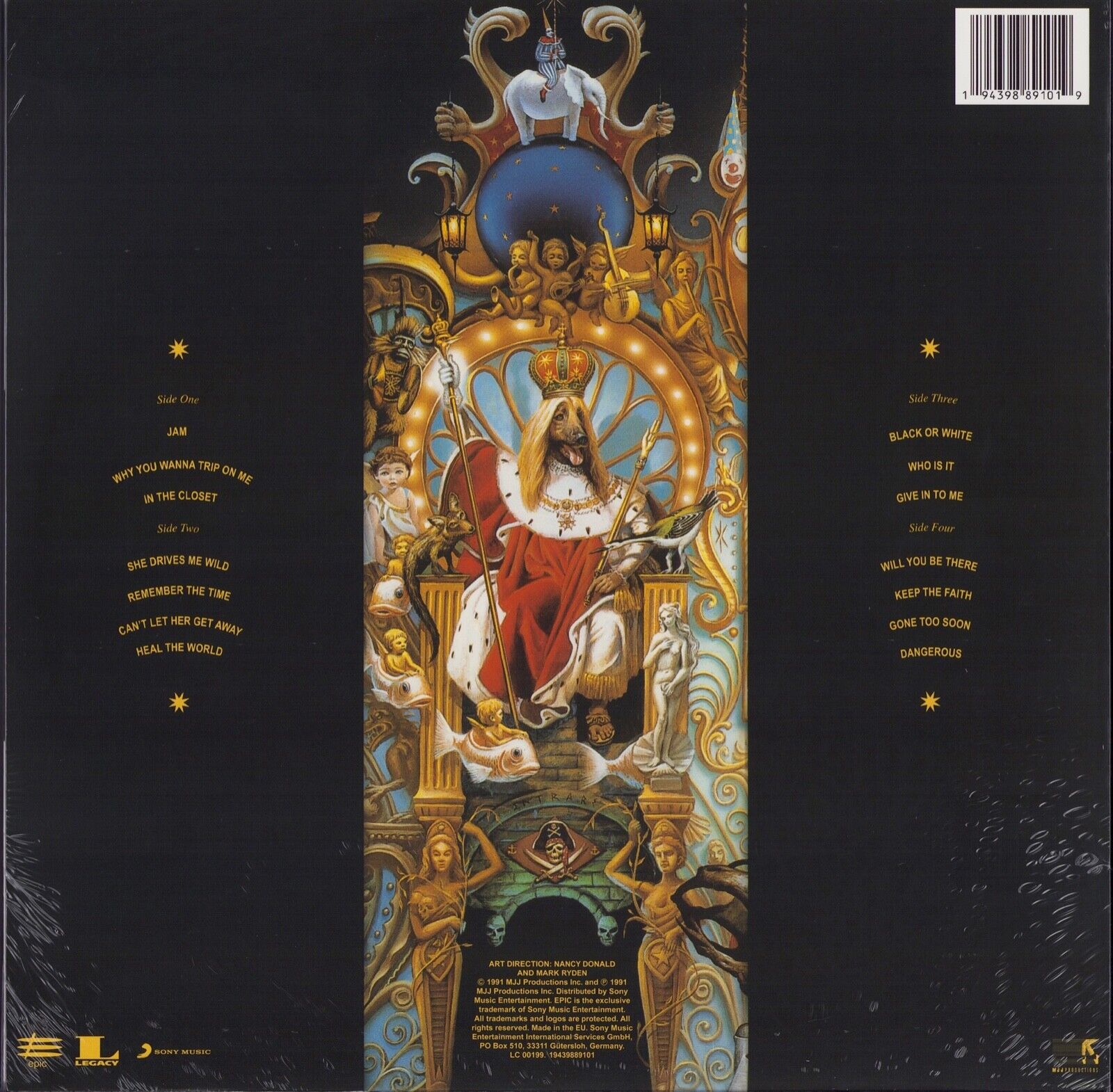 Michael Jackson - Dangerous Red & Black Swirl Vinyl 2LP Limited Edition
