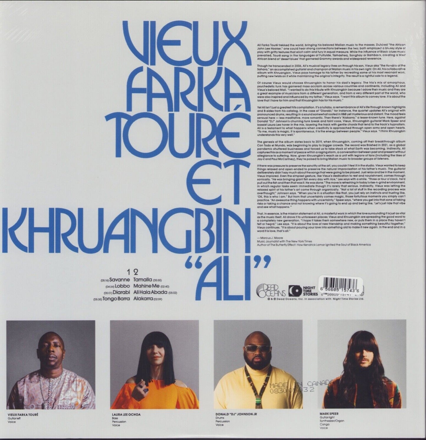 Vieux Farka Touré Et Khruangbin ‎- Ali Jade Green Vinyl LP Limited Edition