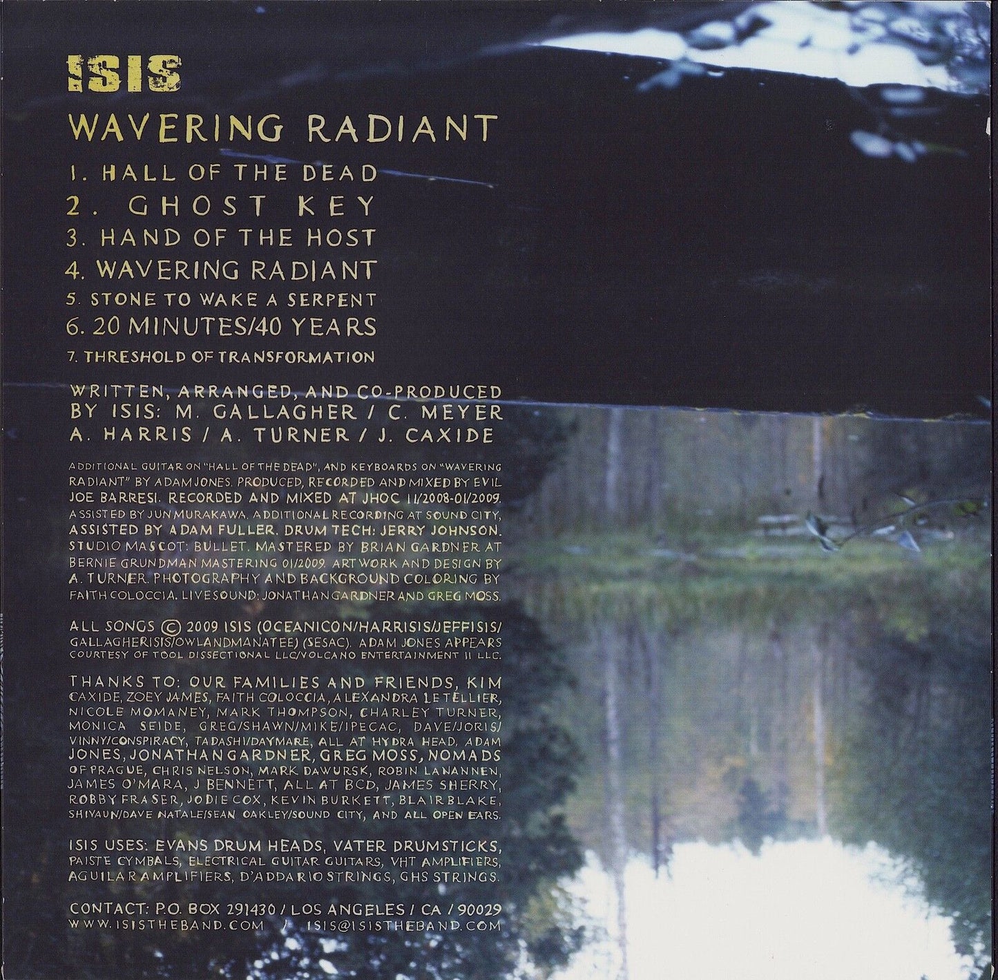 Isis - Wavering Radiant Blue & White Splatter Vinyl 2LP Limited Edition