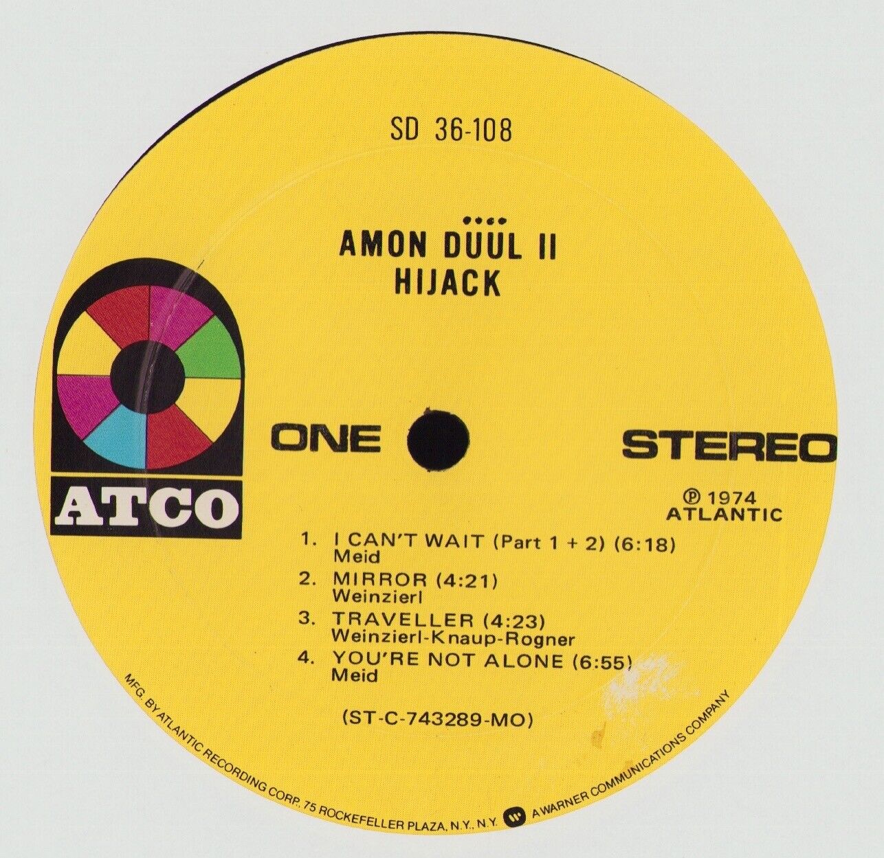 Amon Düül II ‎- Hijack Vinyl LP