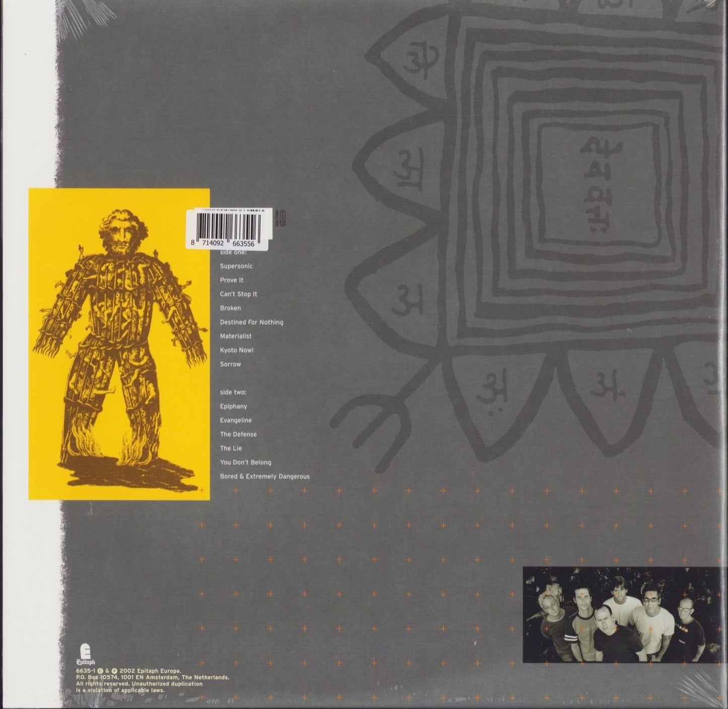 Bad Religion - The Process Of Belief Orange Black Vinyl LP Limited Edition
