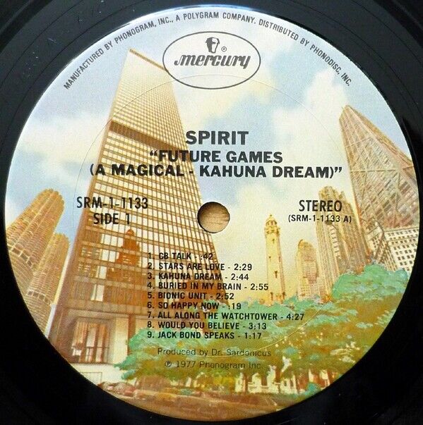 Spirit ‎- Future Games A Magical-Kahauna Dream Vinyl LP