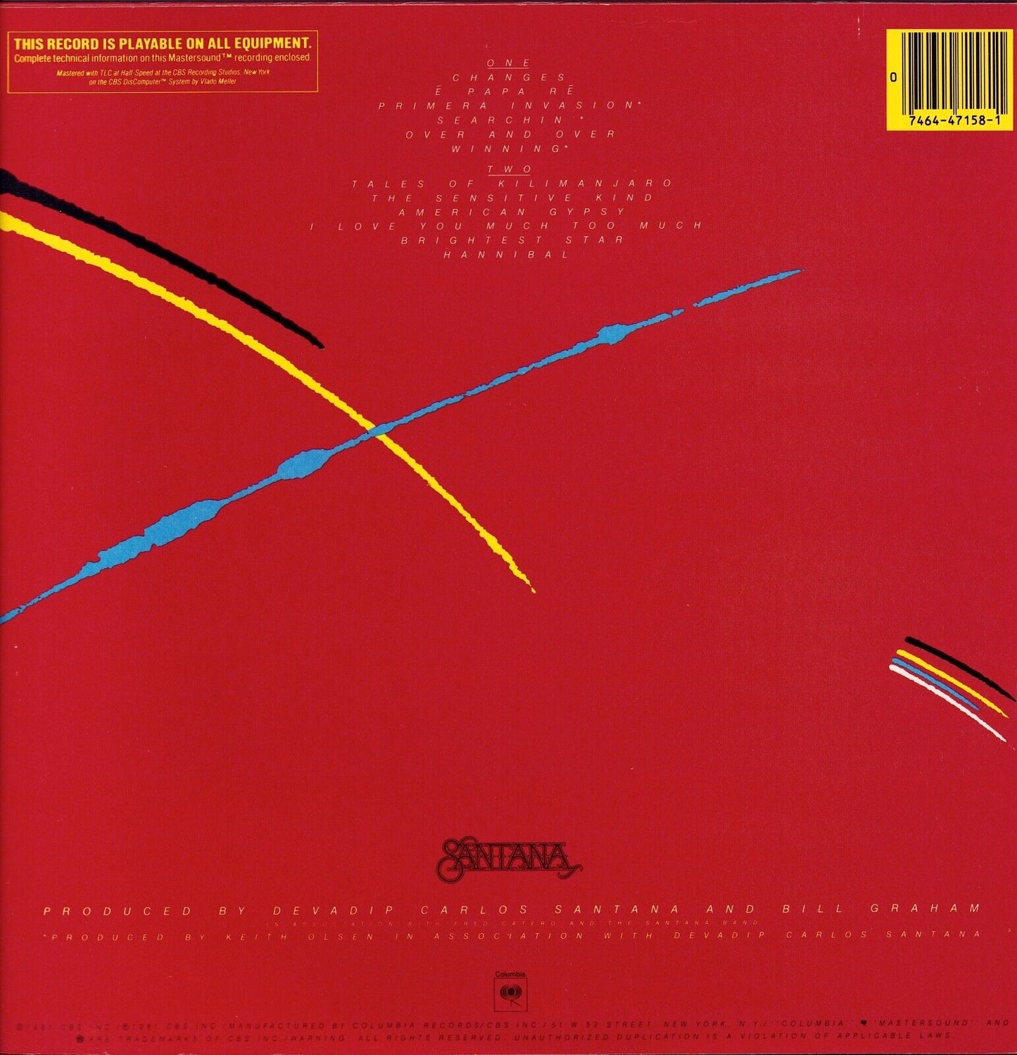 Santana ‎- Zebop! Vinyl LP - Halfspeed Mastered
