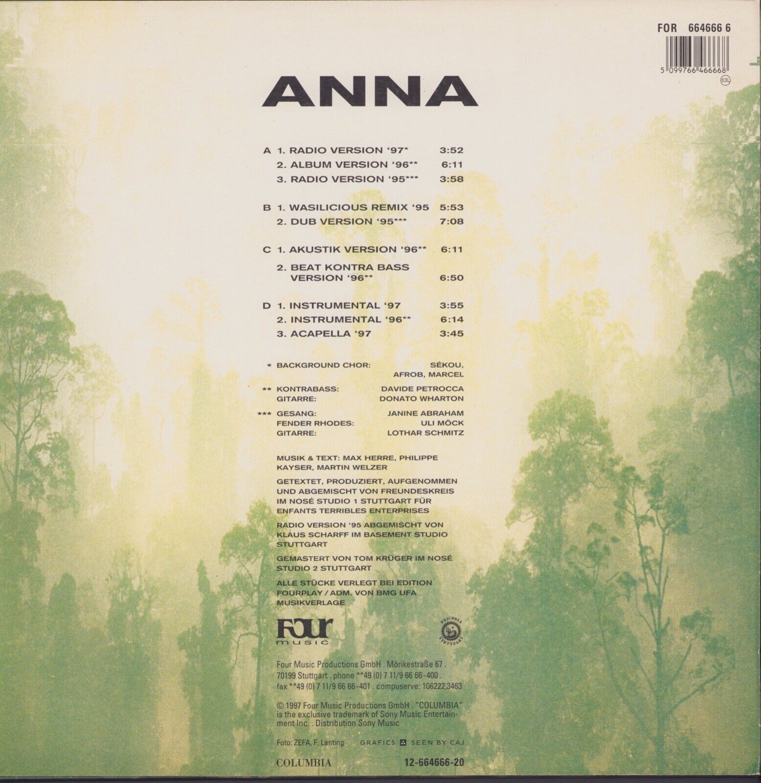 Freundeskreis ‎- Anna Vinyl 2x12"