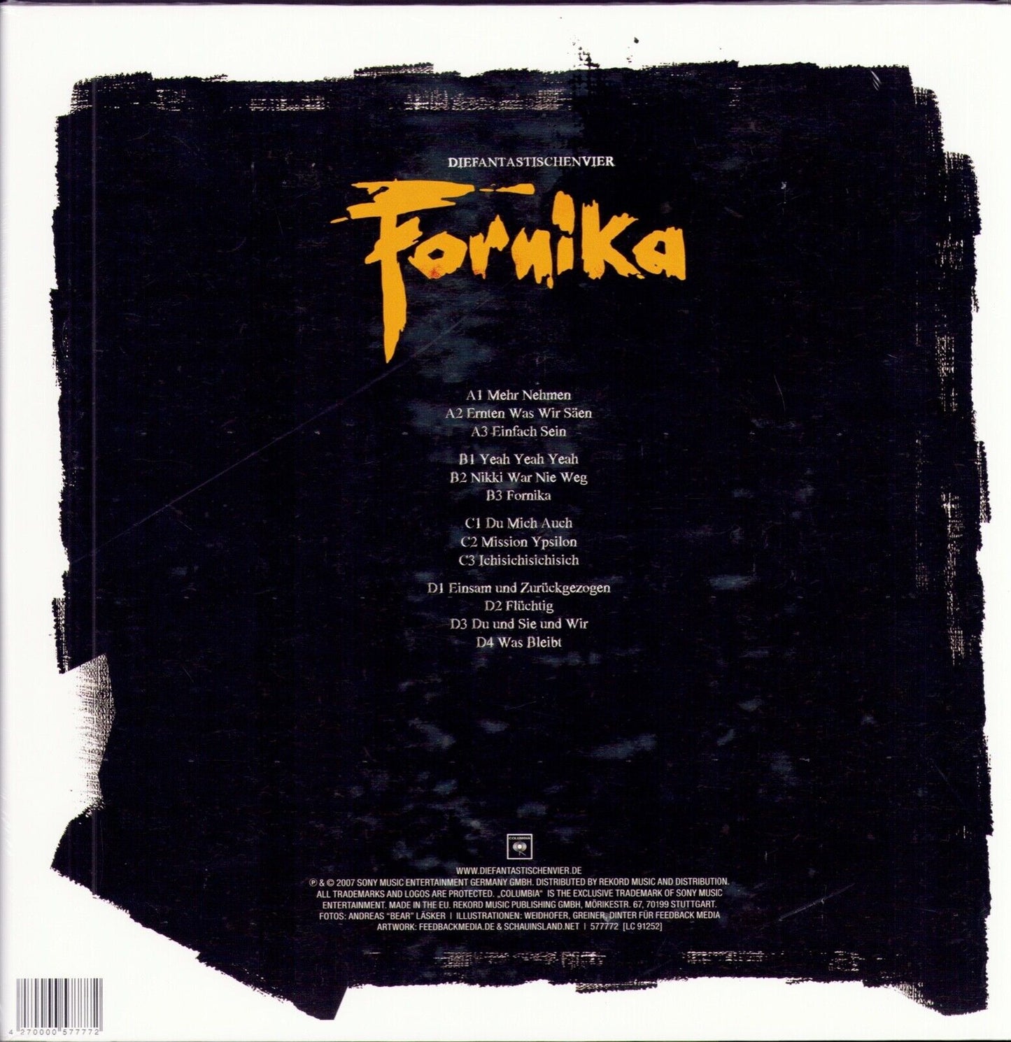 Die Fantastischen Vier - Fornika Vinyl 2LP