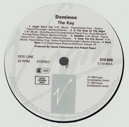 Dominoe ‎- The Key Vinyl LP