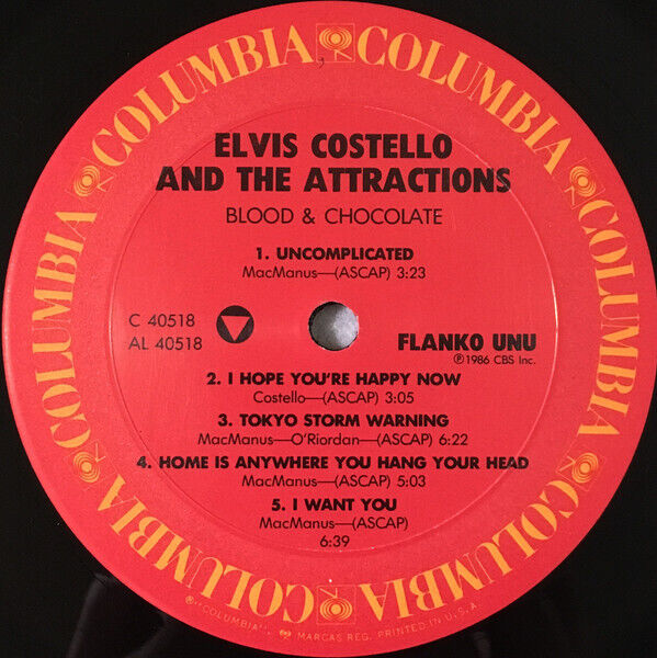 Elvis Costello And The Attractions - Blood & Chocolate Vinyl LP