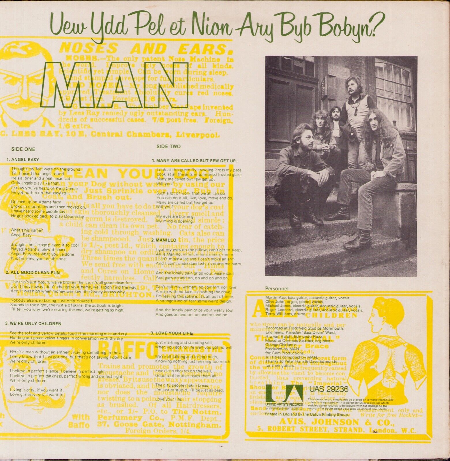 Man - Do You Like It Here Now, Are You Settling In? Vinyl LP