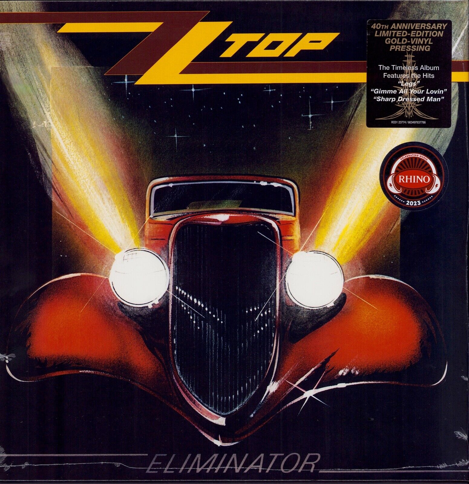 ZZ Top - Eliminator - 40th anniversary limited edition (Gold Vinyl LP)