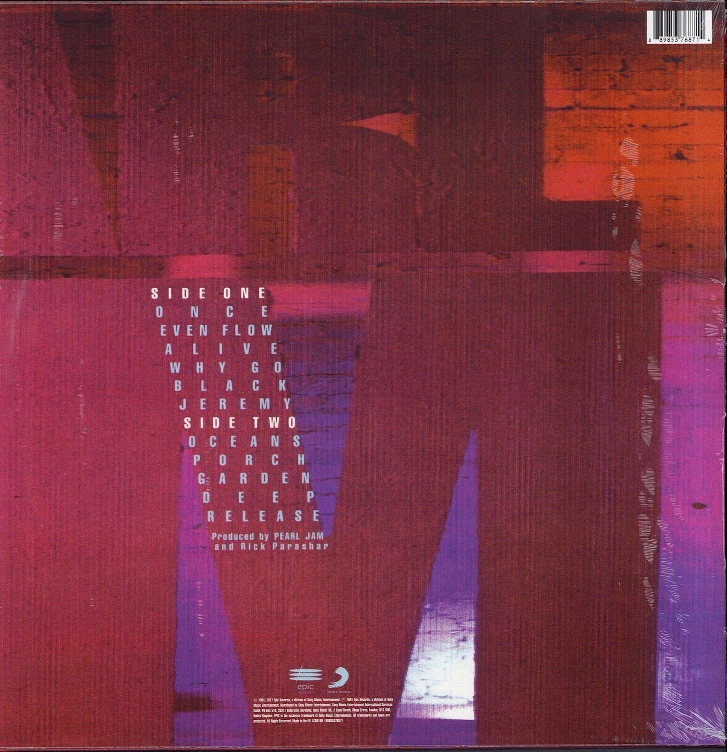 Pearl Jam - Ten Vinyl LP