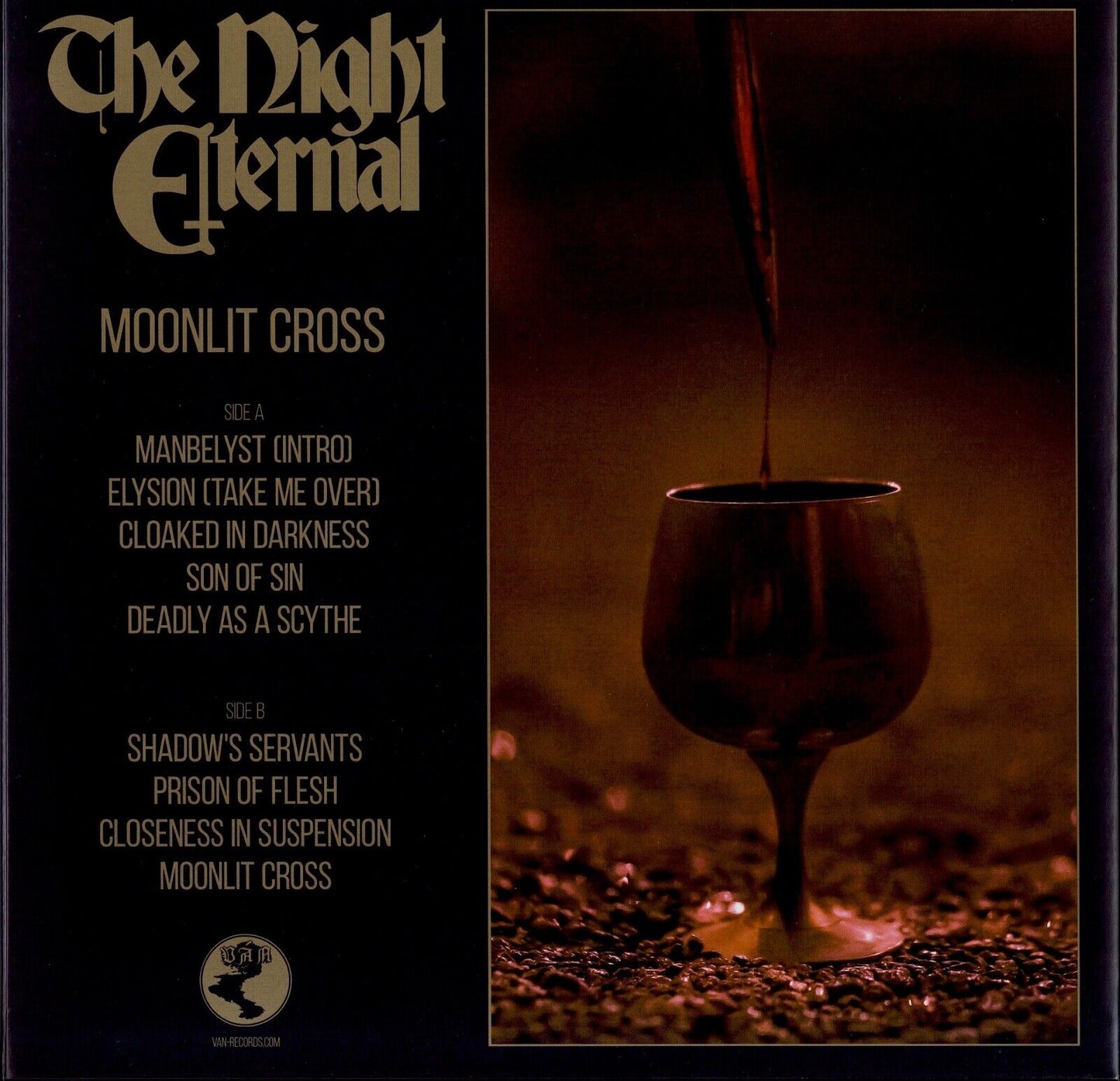 The Night Eternal ‎- Moonlit Cross Smoke Coloured Vinyl LP Limited Edition