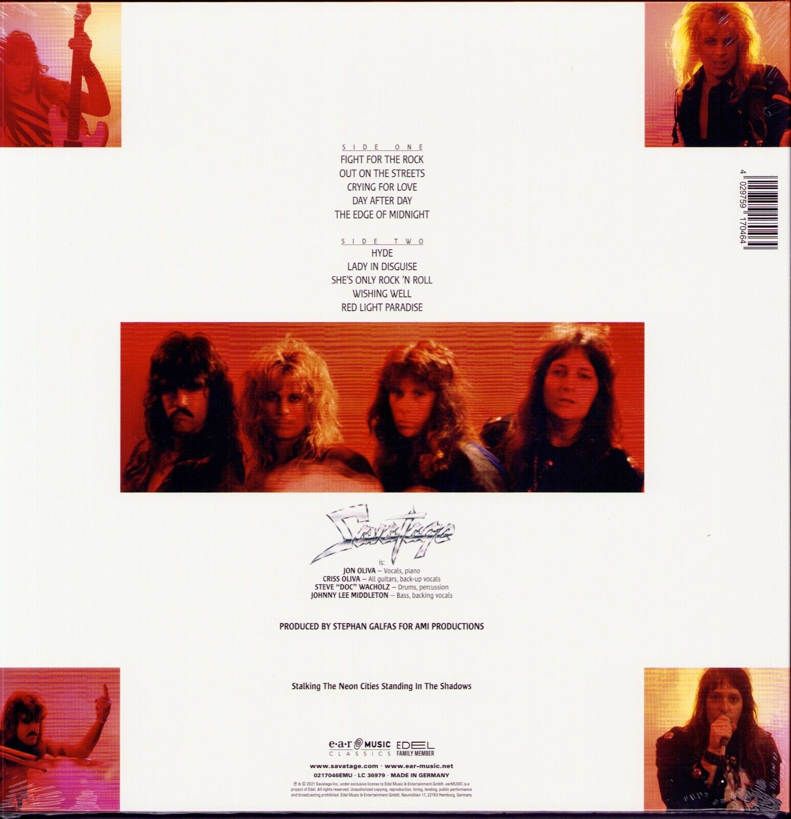 Savatage - Fight For The Rock White Vinyl LP + 10"