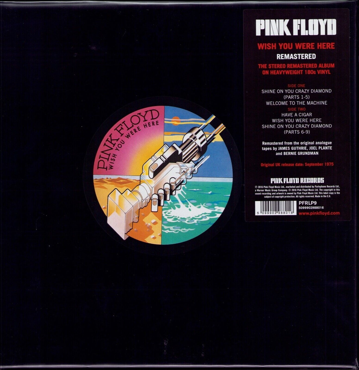 Pink Floyd ‎- Wish You Were Here Vinyl LP