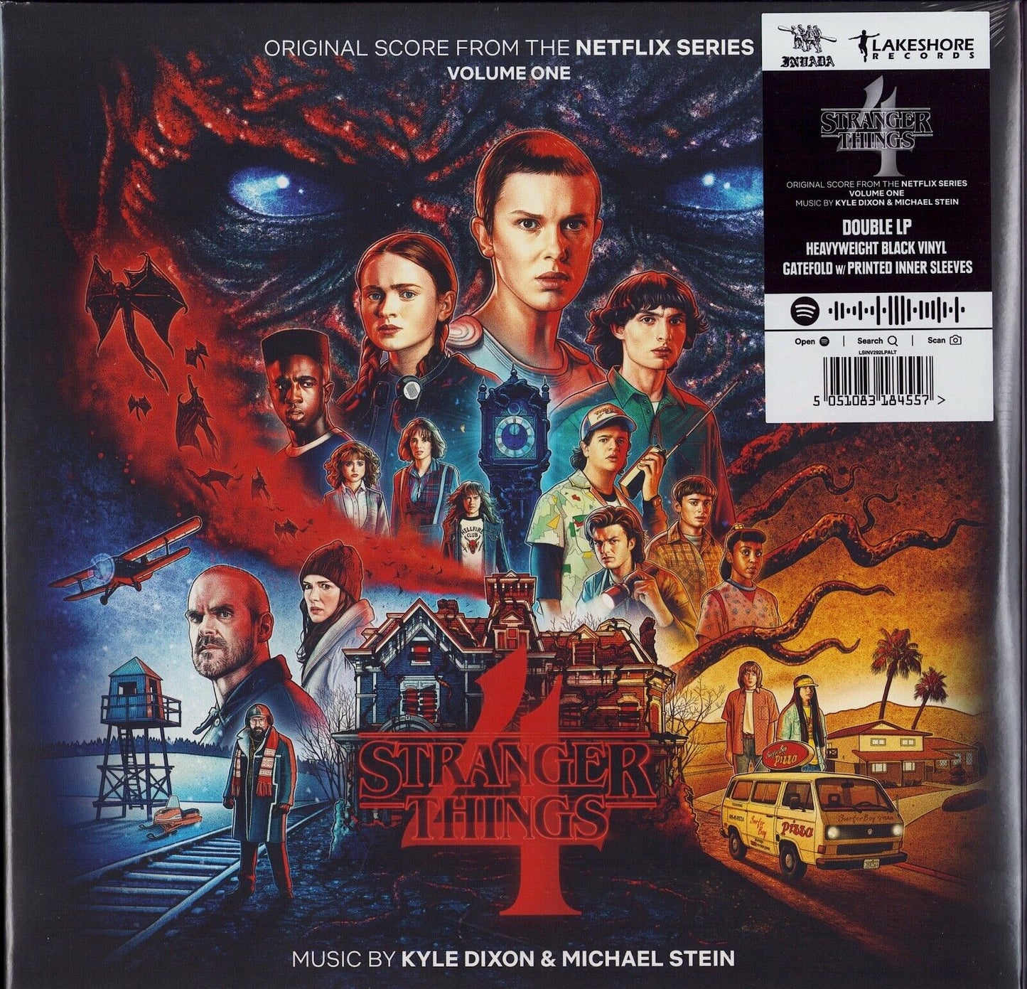 Kyle Dixon, Michael Stein – Stranger Things 4 - Volume One Original Score From The Netflix Series Black Vinyl 2LP