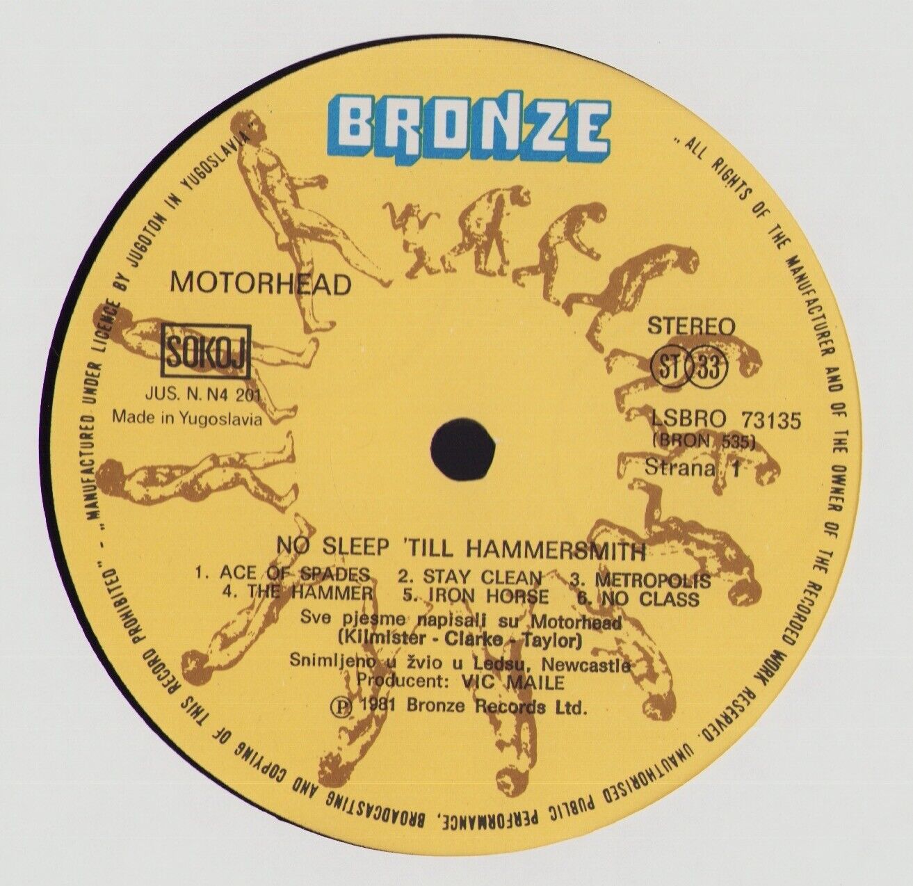 Motörhead ‎- No Sleep 'til Hammersmith Vinyl LP
